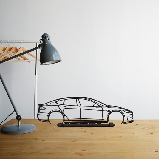 Tesla Model S Plaid Silhouette - Premium  from Plottnprint - Just $19.90! Shop now at Plottnprint