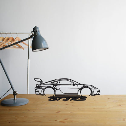 Porsche 911 GT3 RS 992 Front Silhouette - Premium  from Plottnprint - Just $19.90! Shop now at Plottnprint